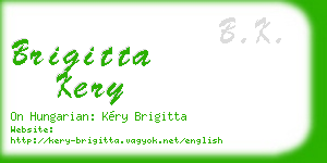 brigitta kery business card