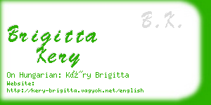 brigitta kery business card